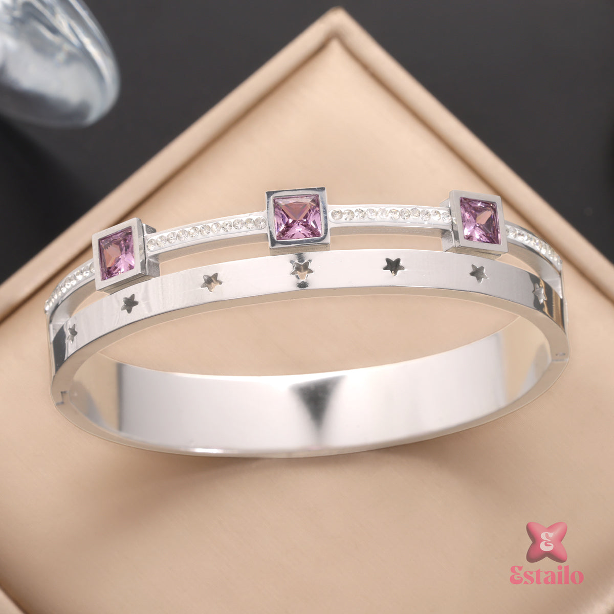 Starry Pink Sapphire Bracelet