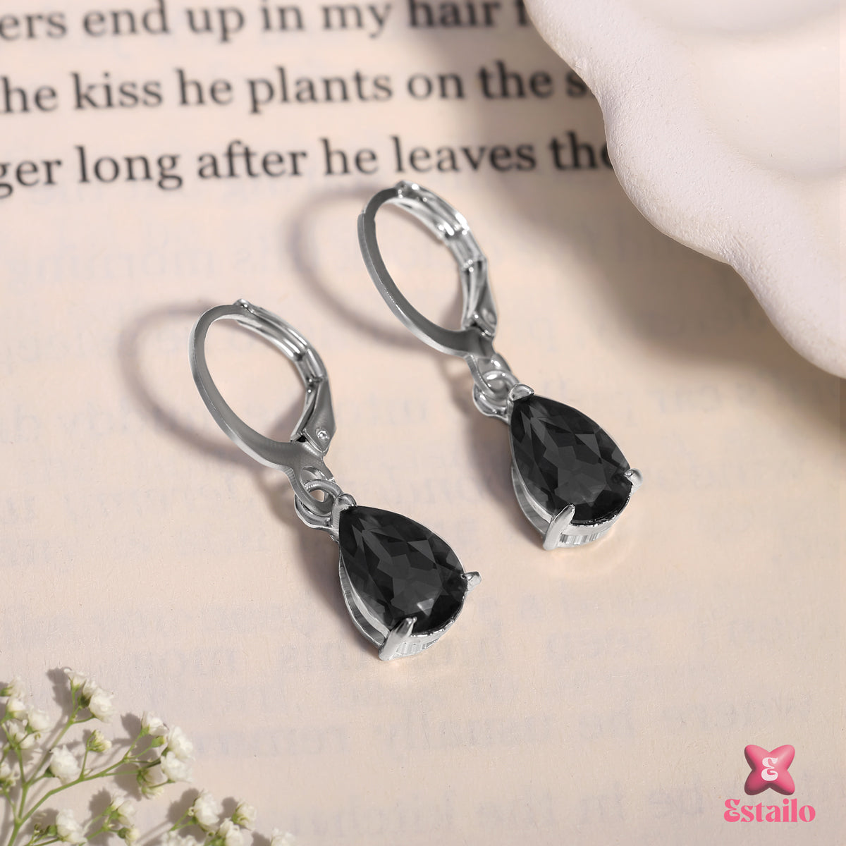 Midnight Majesty Hoops Earring