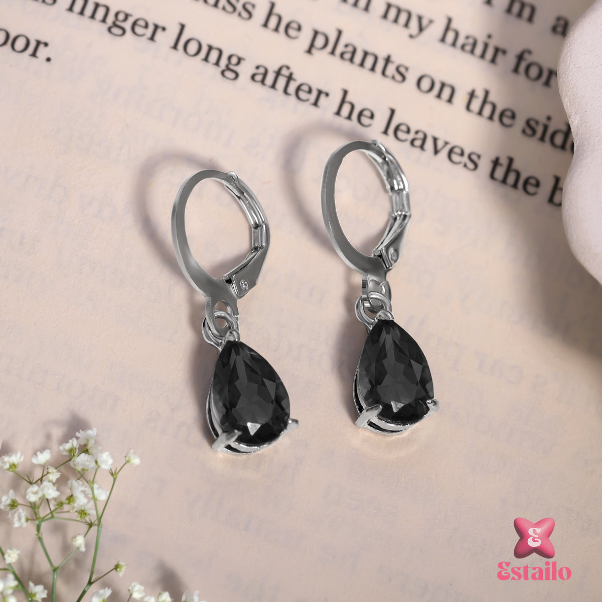 Midnight Majesty Hoops Earring