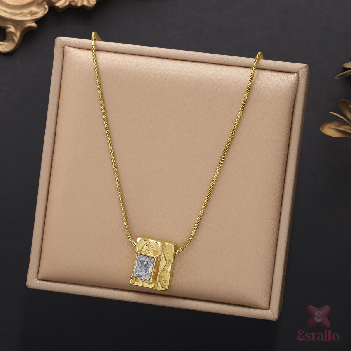 Molten Glow Crystal Necklace