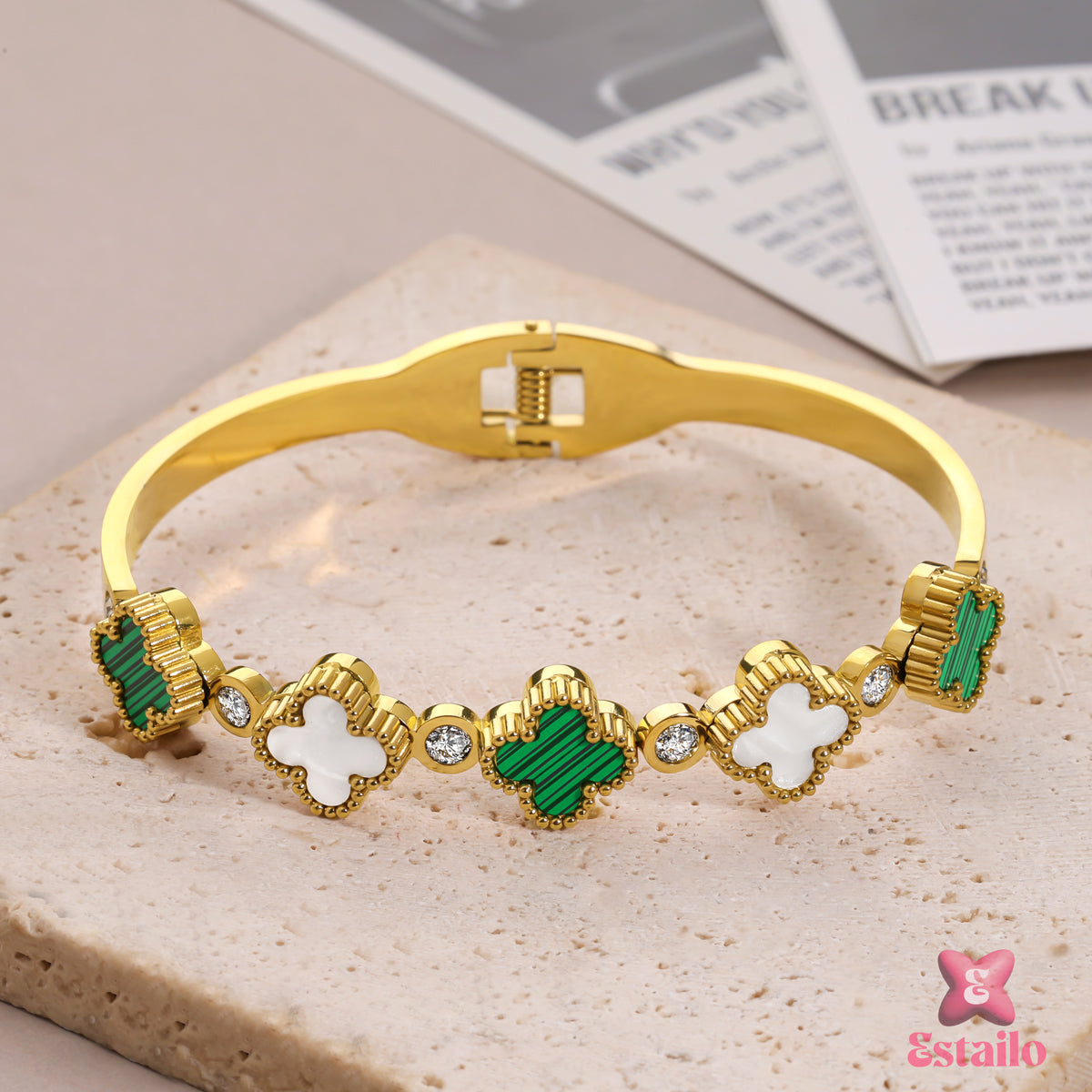 Gardenia Clover Bracelet