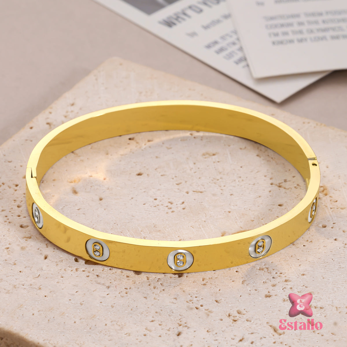 Dazzling Divinity Bangle Bracelet