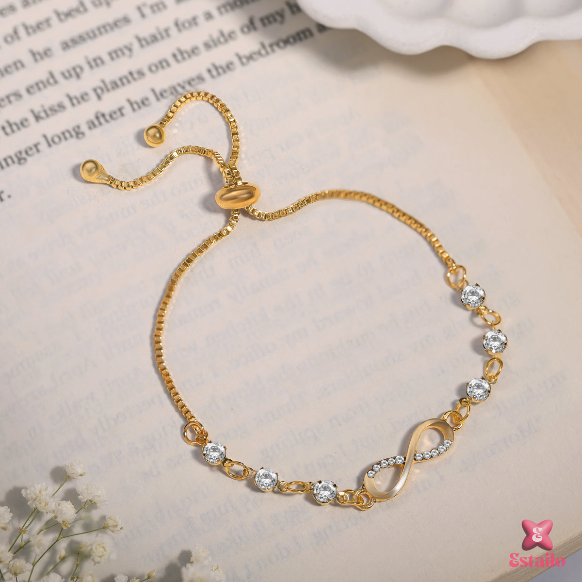 Sterling Nova Infinity Bracelet