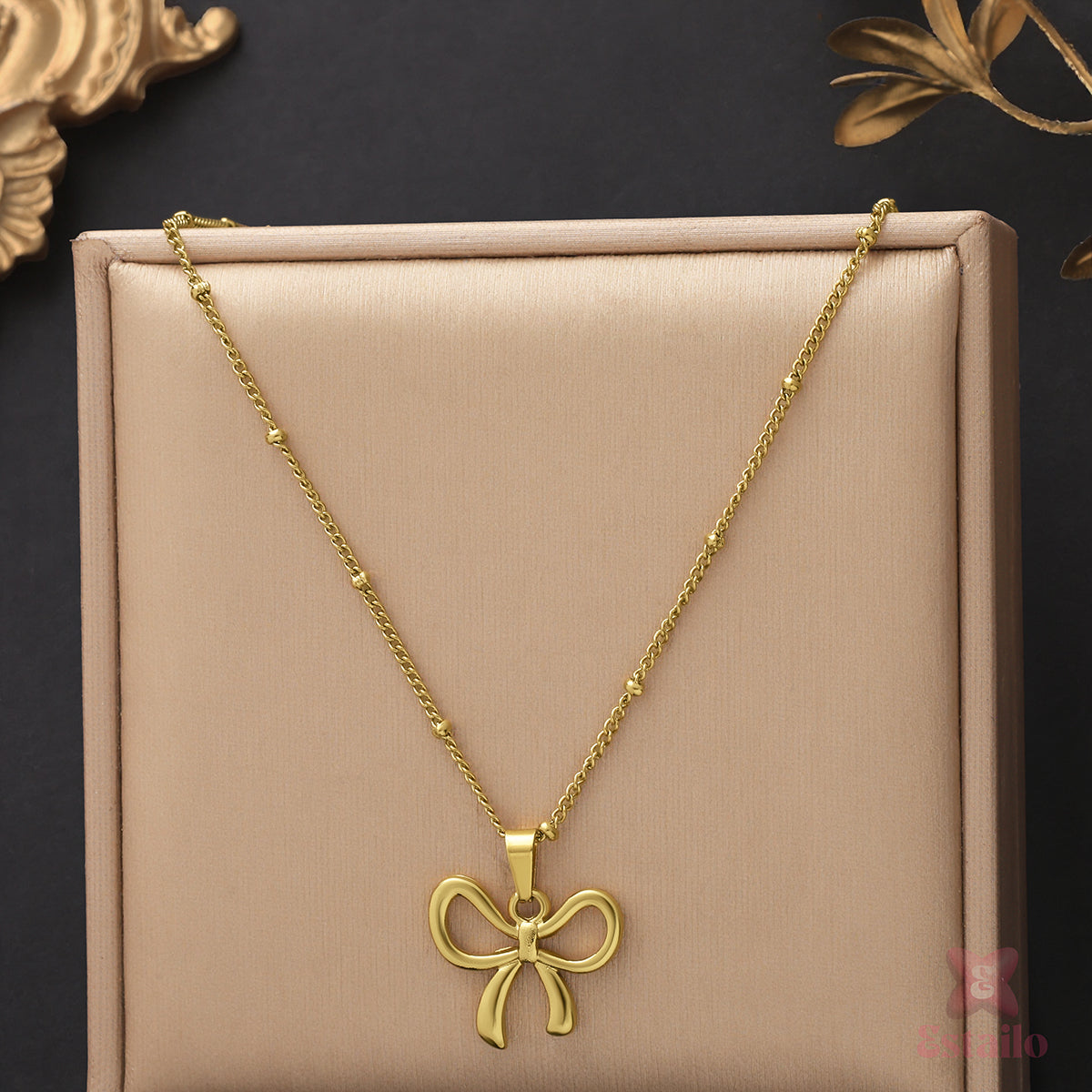 Golden Bow Serenade Neckpiece
