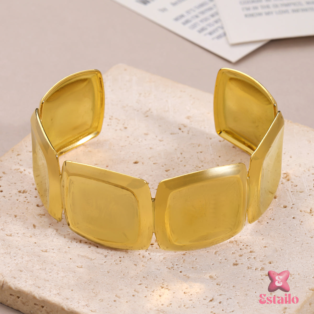 Gilded Plate Bracelet