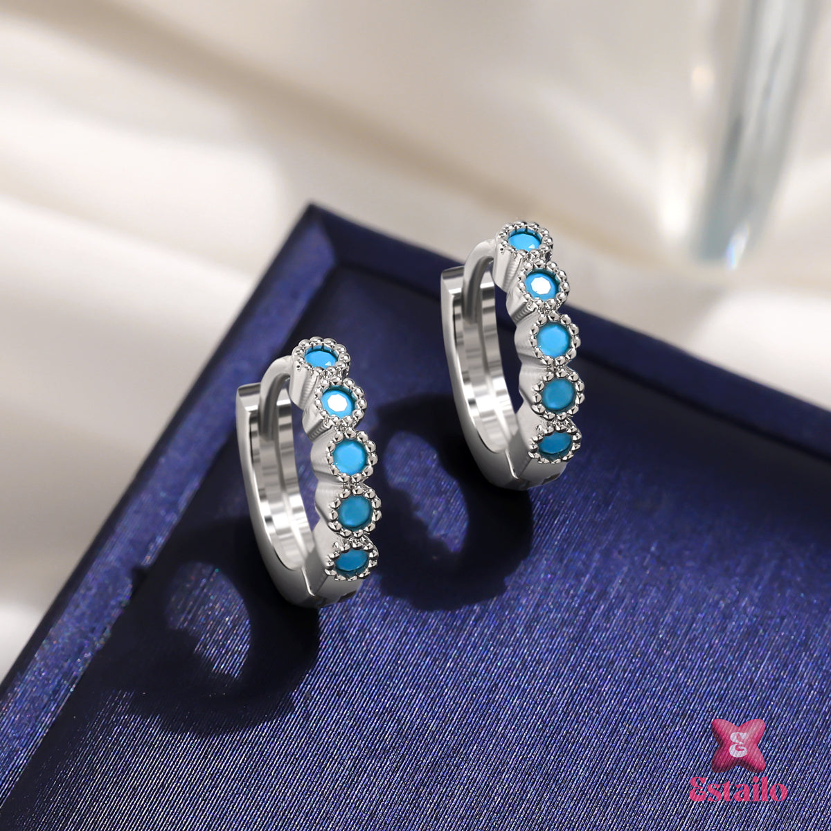 Azure Mini Hoops Earring