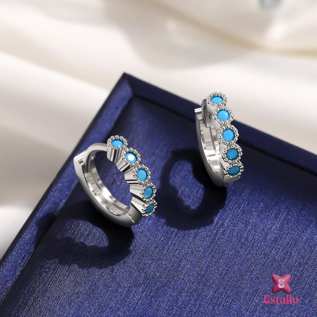 Azure Mini Hoops Earring