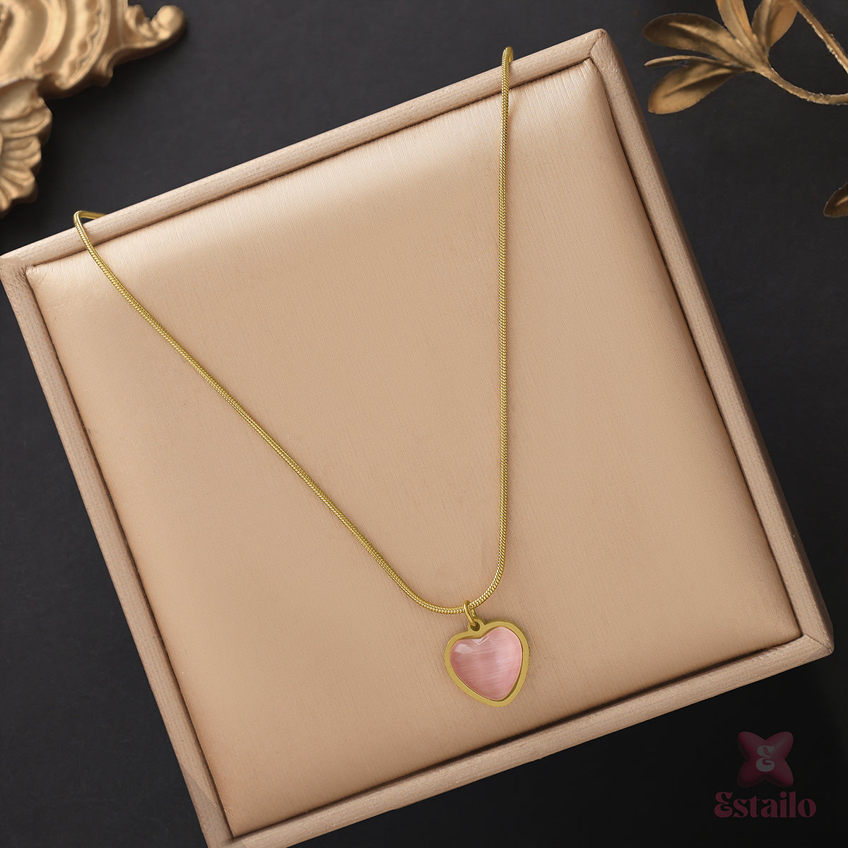 Love Stone Heart Necklace