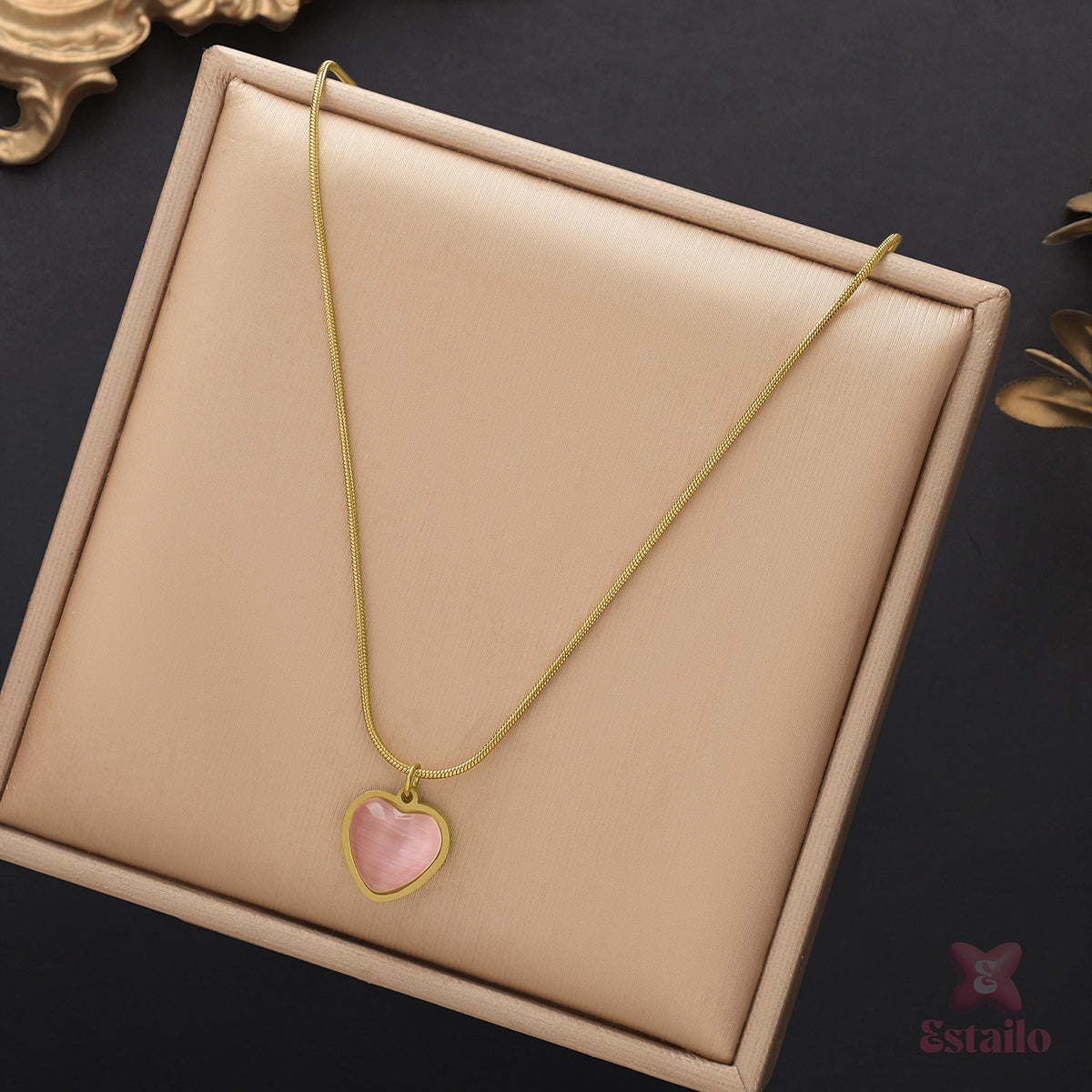 Love Stone Heart Necklace