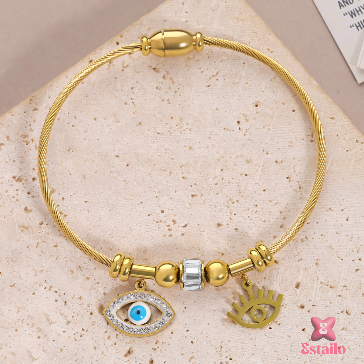 Serenity Eye Cuff Bracelet
