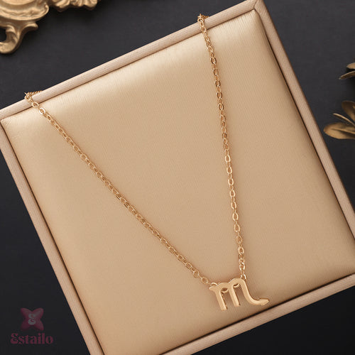Scorpio Zodiac Sign Necklace