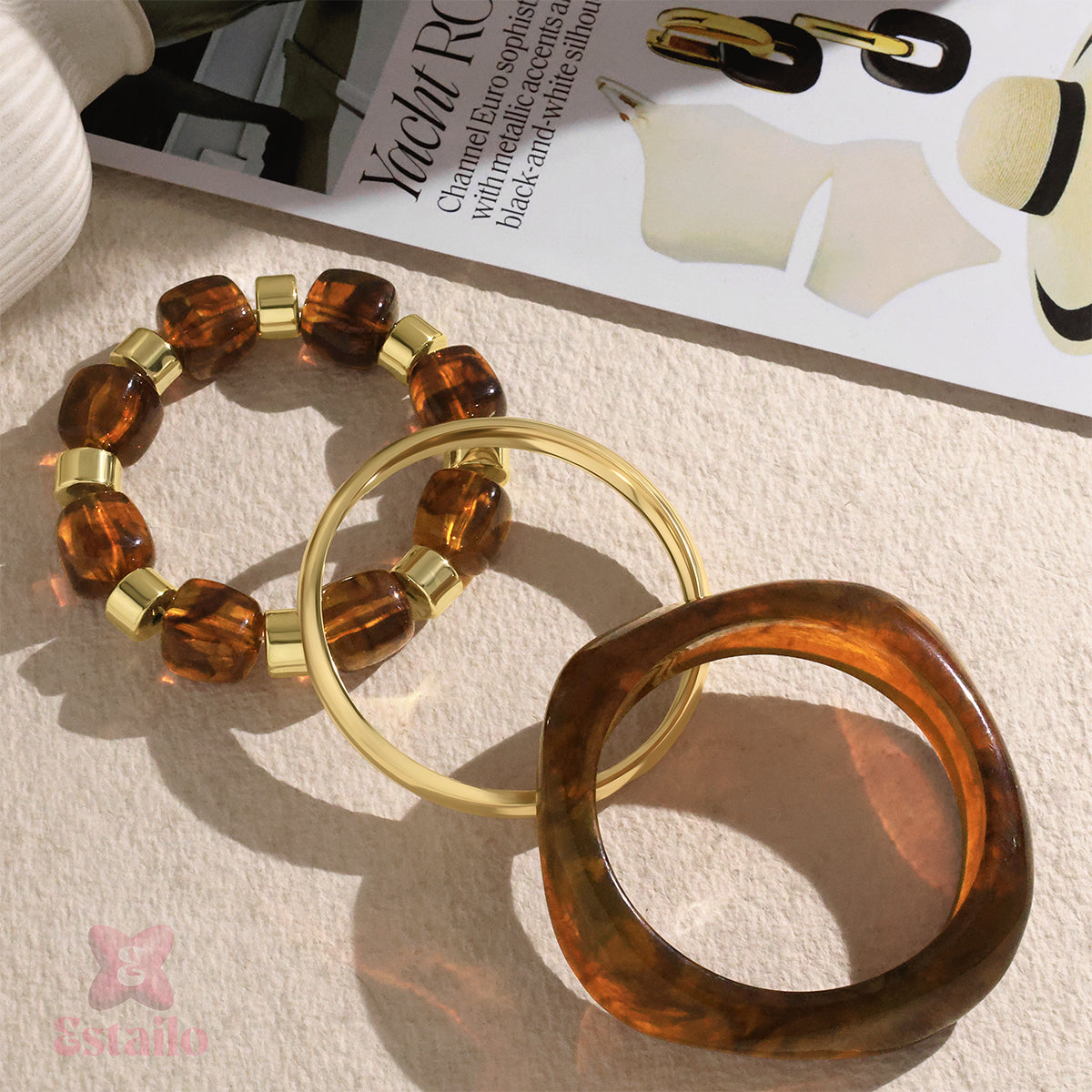 Chunky Stack Bangle Bracelet