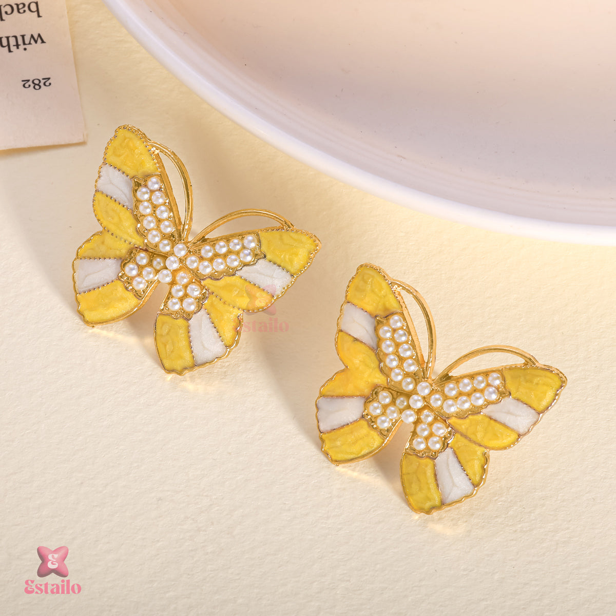 Gilded Sun Wings Earring