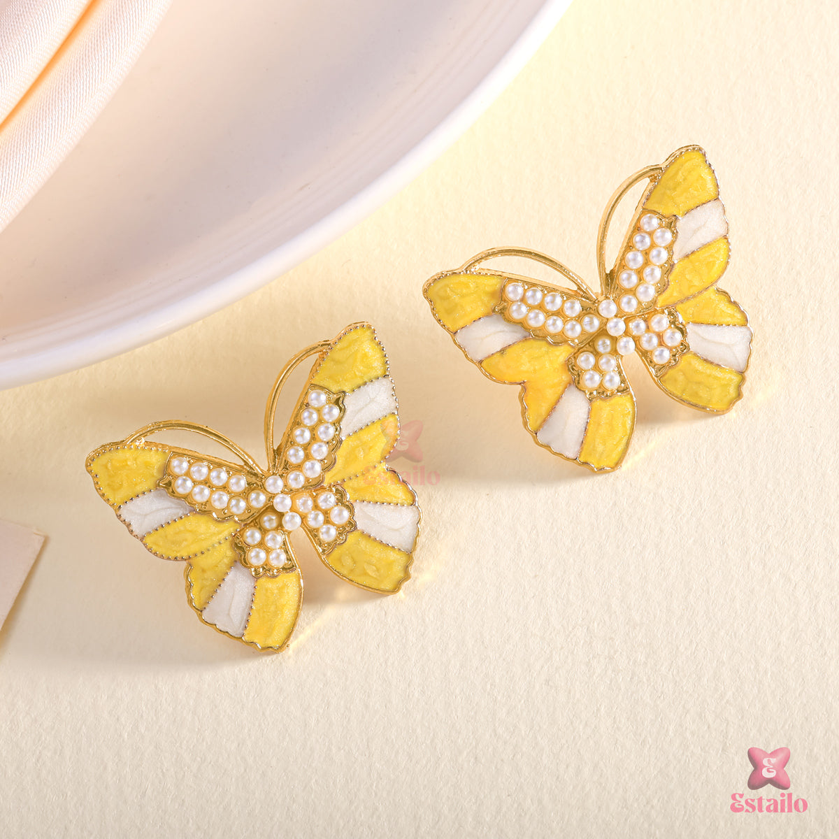 Gilded Sun Wings Earring