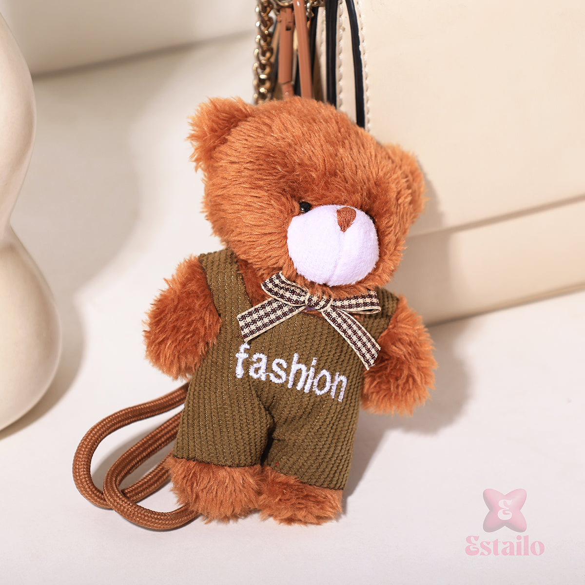 Bowtie Bear Bag Charm