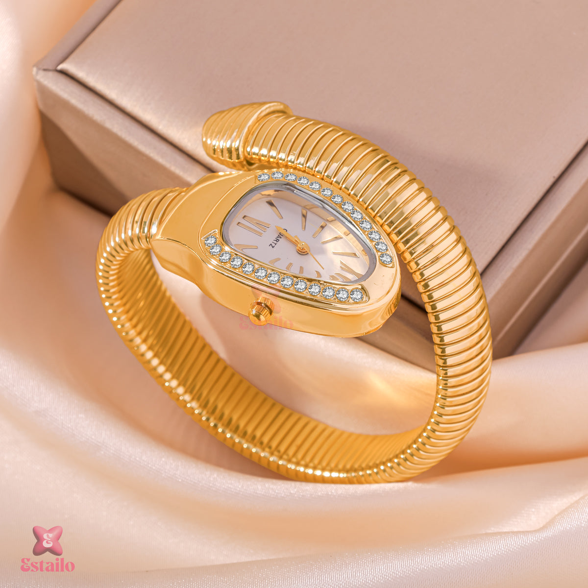 Serpentie Spiral Wrap Watch Bracelet