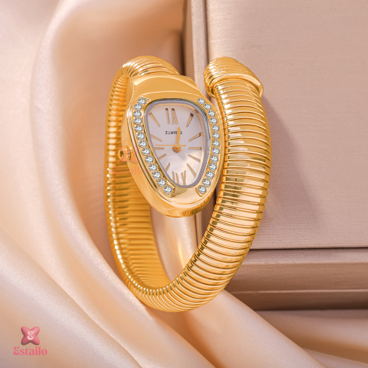 Serpentie Spiral Wrap Watch Bracelet