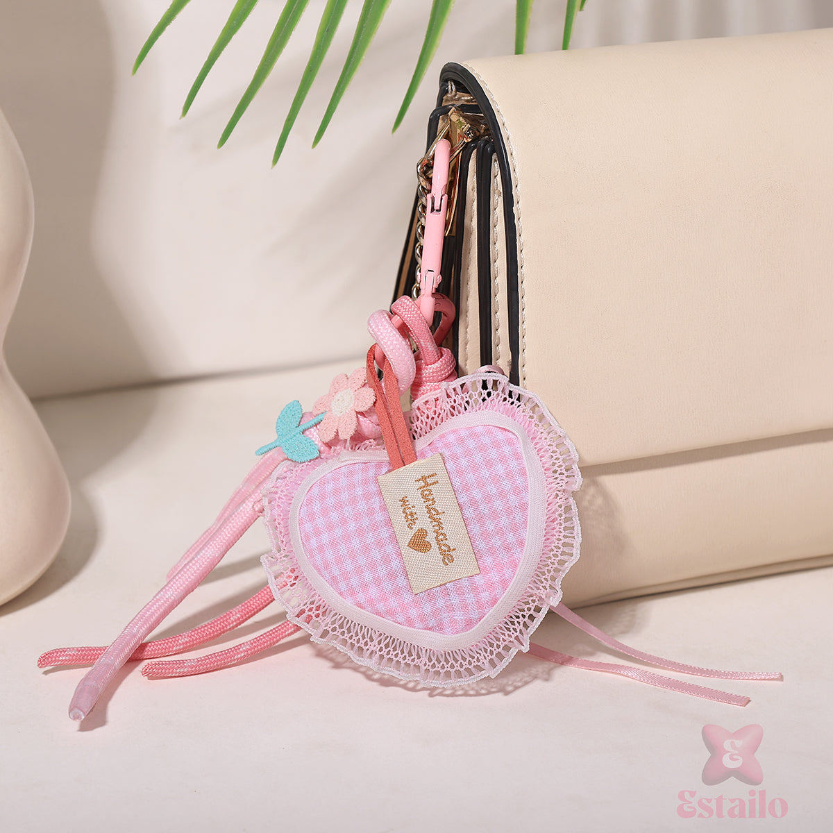 Pastel Love Knot Bag Charm