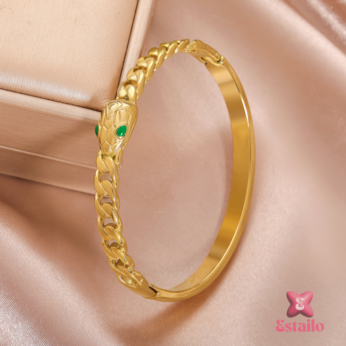 Emerald Serpent Bracelet