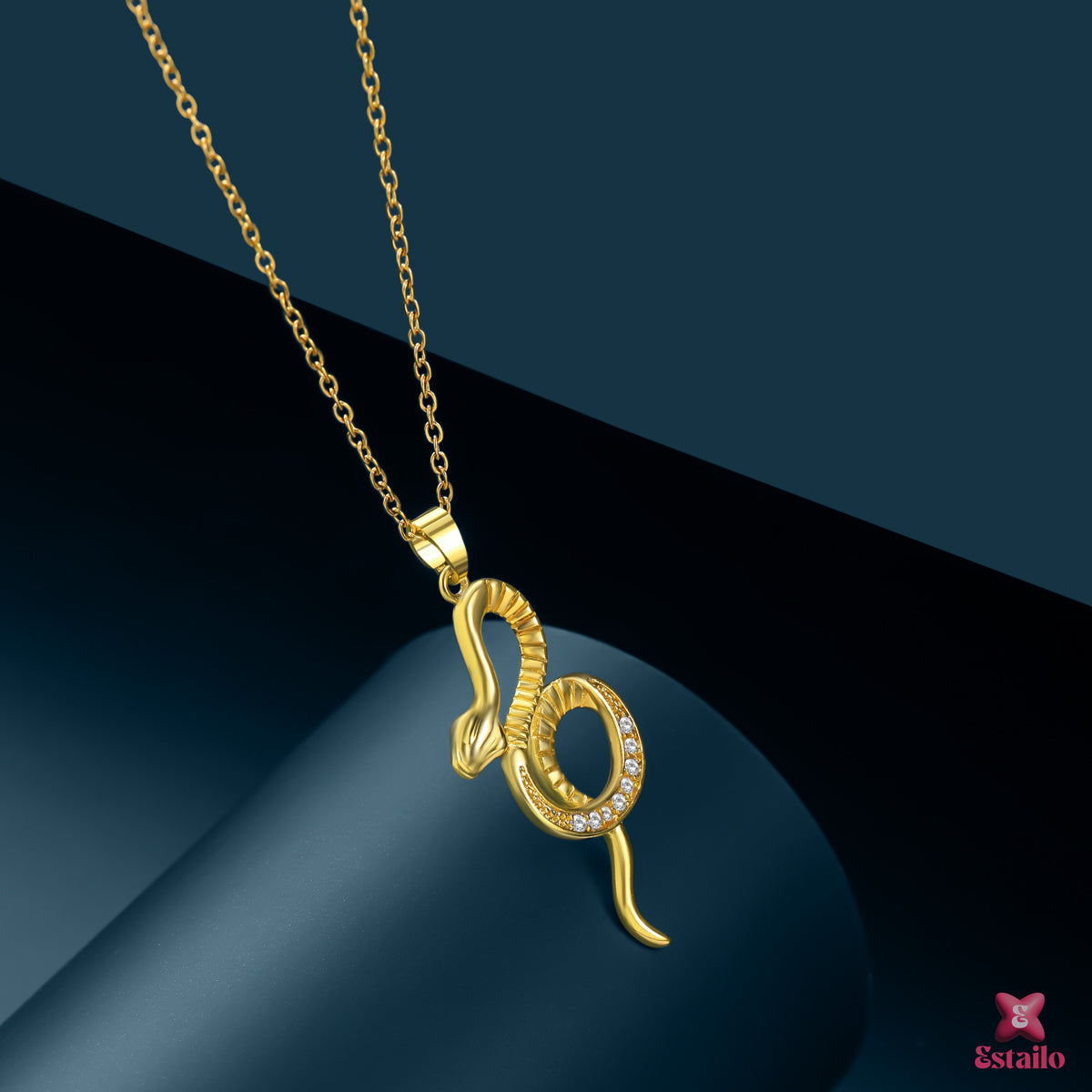 Golden Snake Necklace