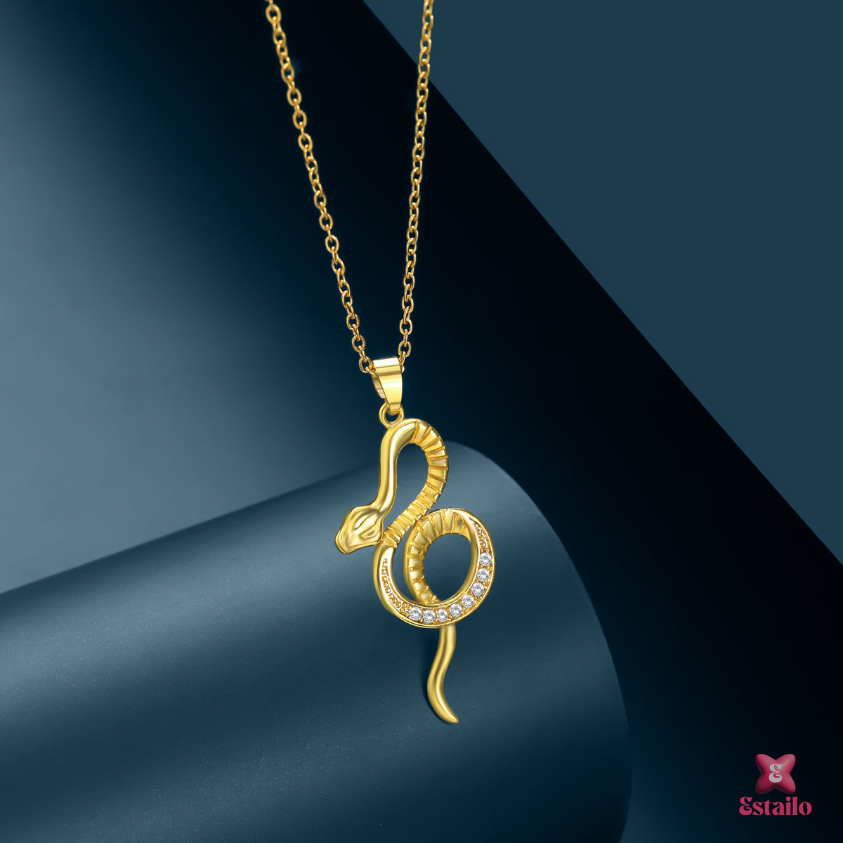 Golden Snake Necklace