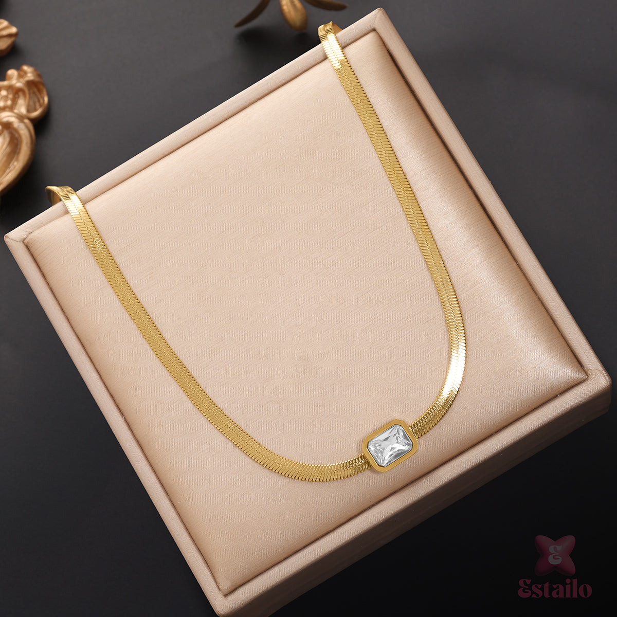Gilded Prism Necklace