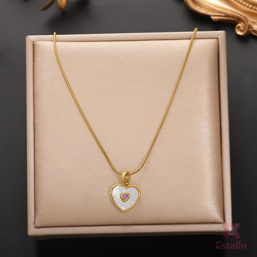 Pearl Heart Necklace