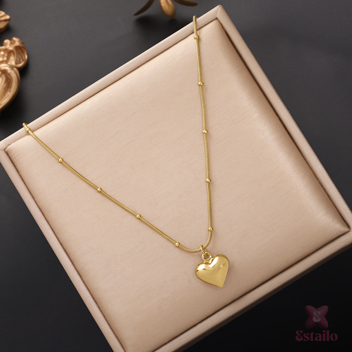 Golden Heartbeat Necklace