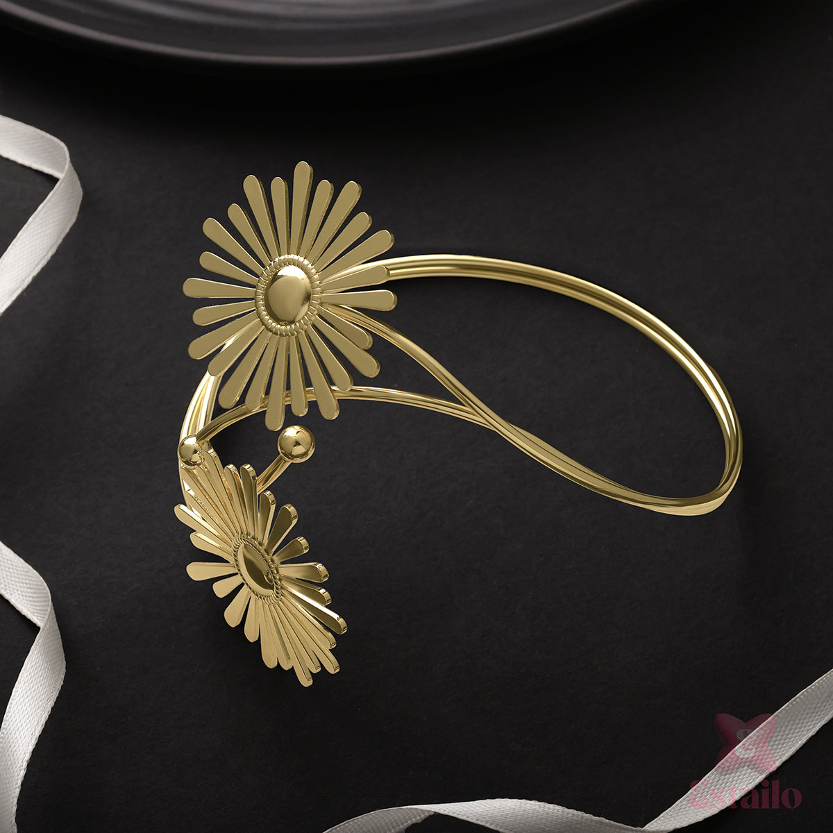 Golden Sunburst Arm Cuff