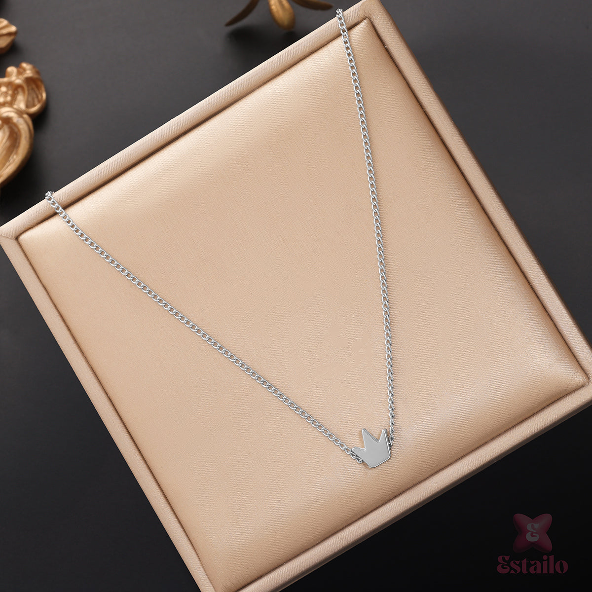 Tiny Crown Necklace