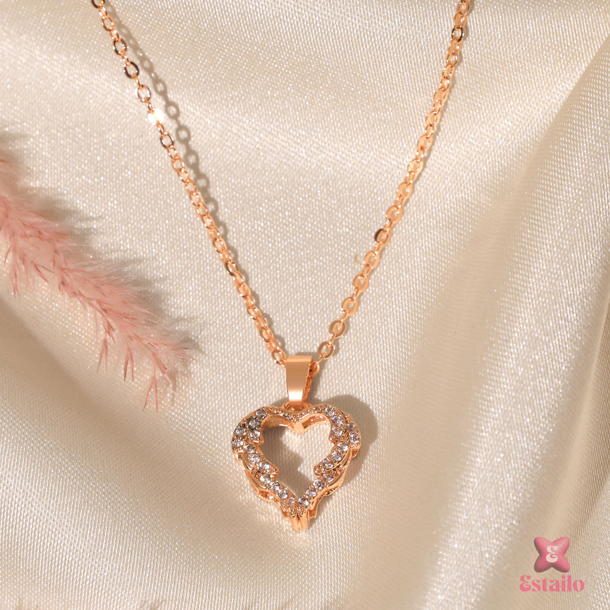 Rose Heart Lumina Necklace