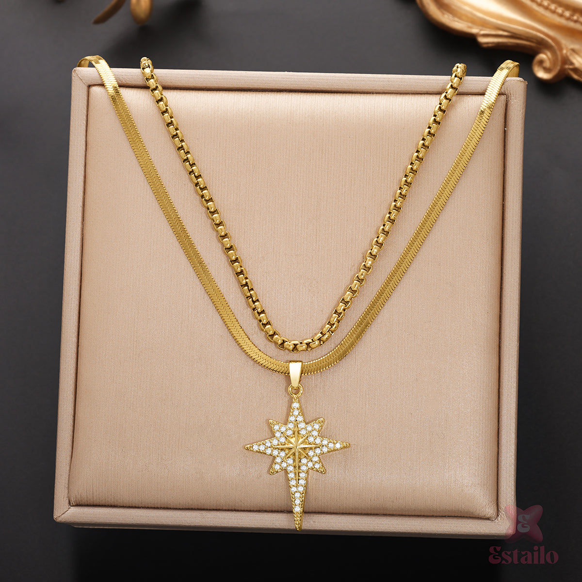 Stella Aura Layered Necklace