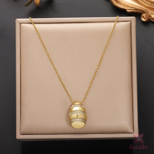 Pave Charm Elegance Necklace