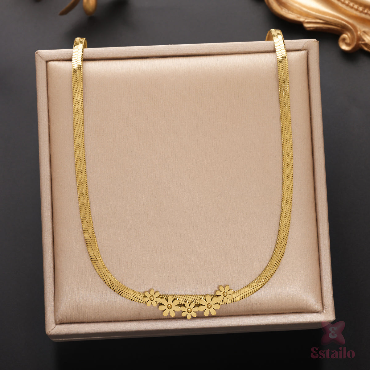 Botanical Serpent Chain Necklace