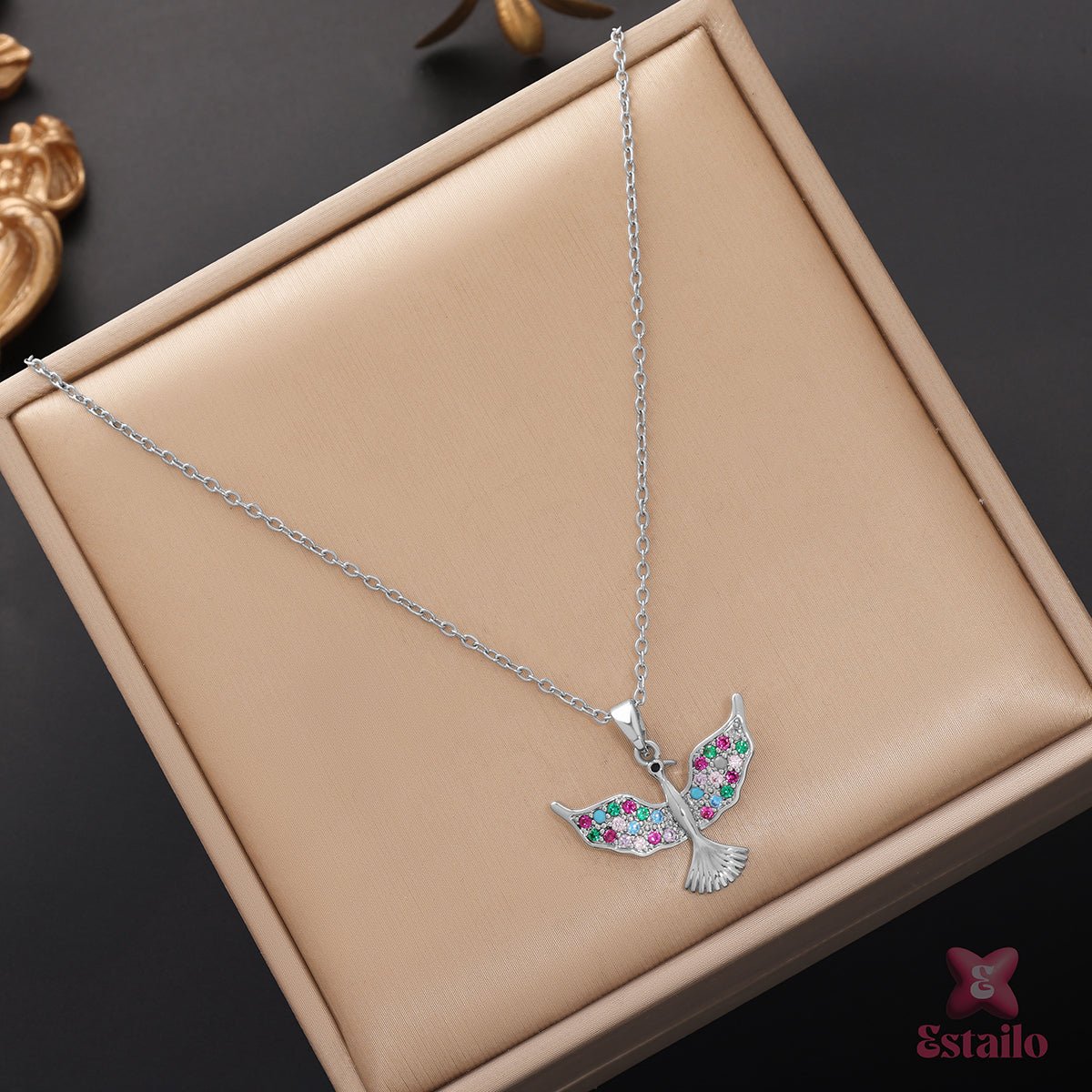 Chromatic Wings Necklace