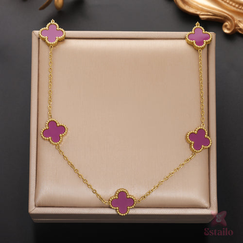 Purple Luck Charm Necklace