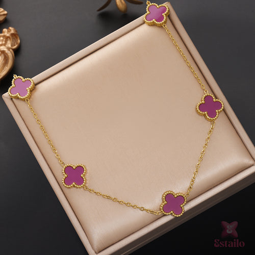 Purple Luck Charm Necklace