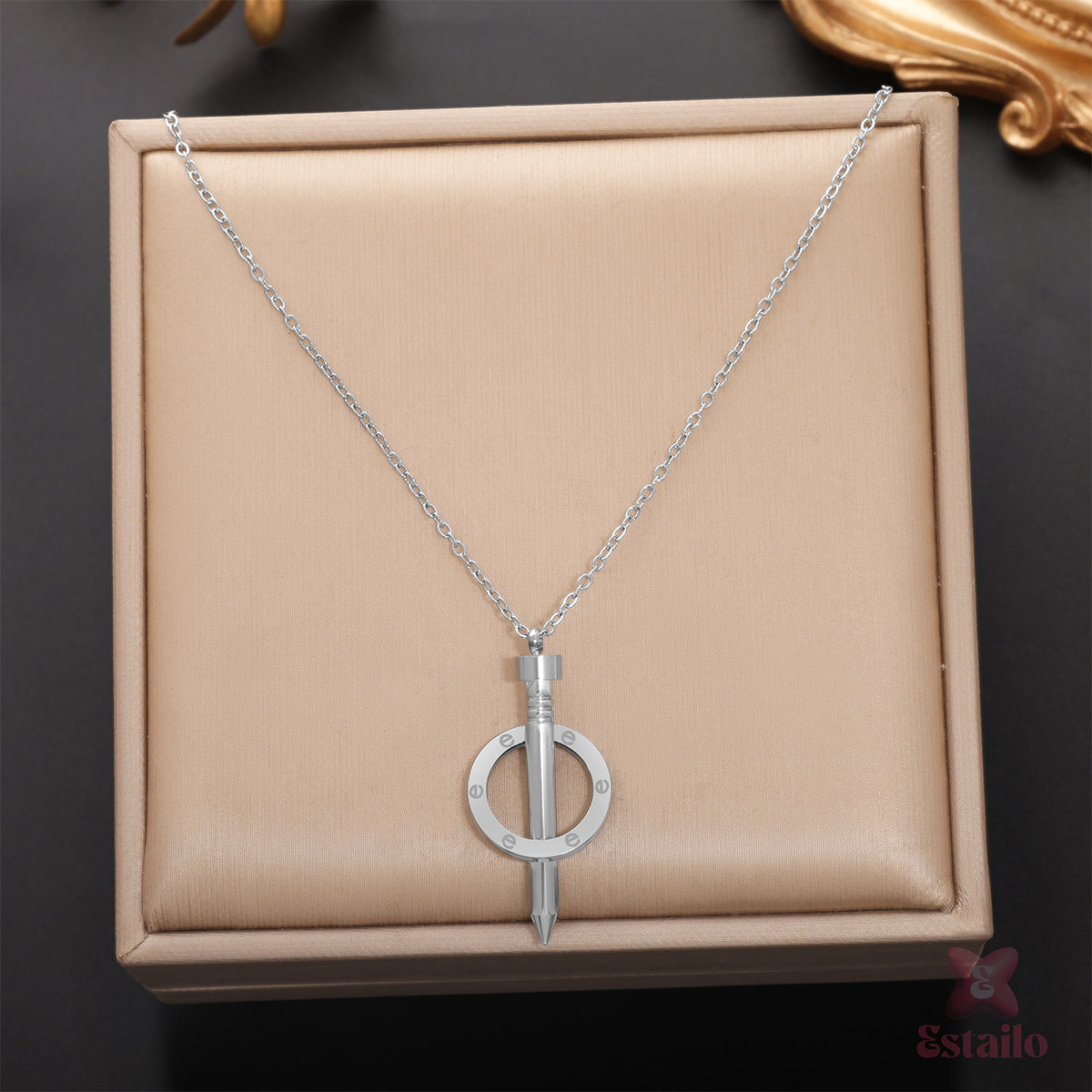 Forge & Ring Pendant Necklace