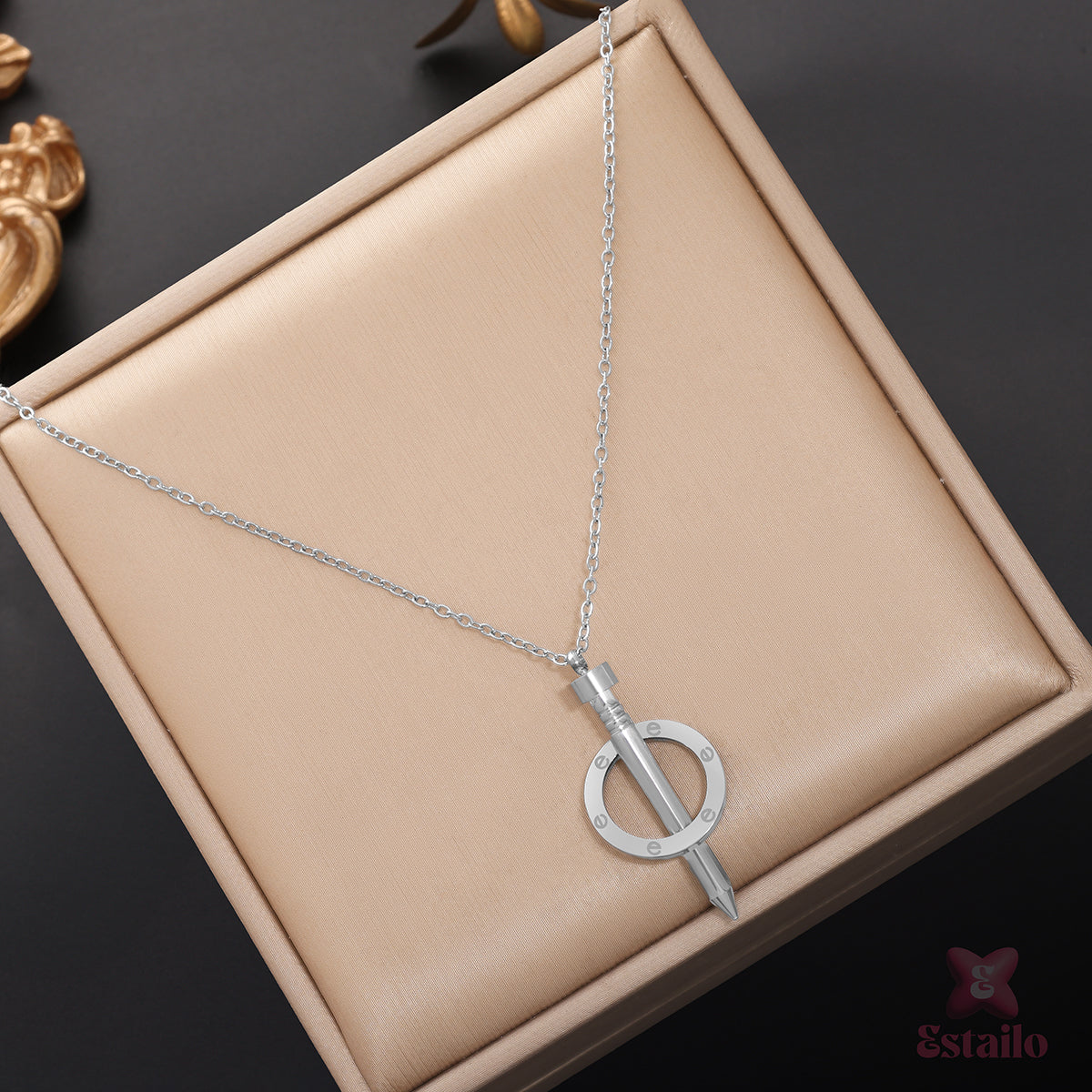 Forge & Ring Pendant Necklace