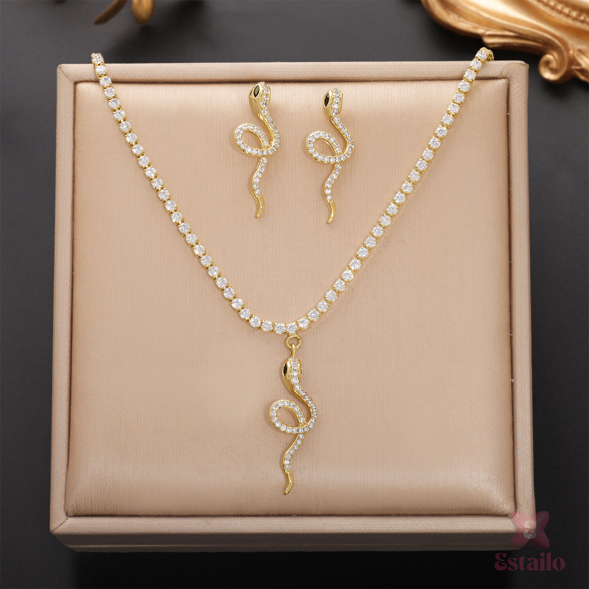 Serpentine Sparkle Necklace