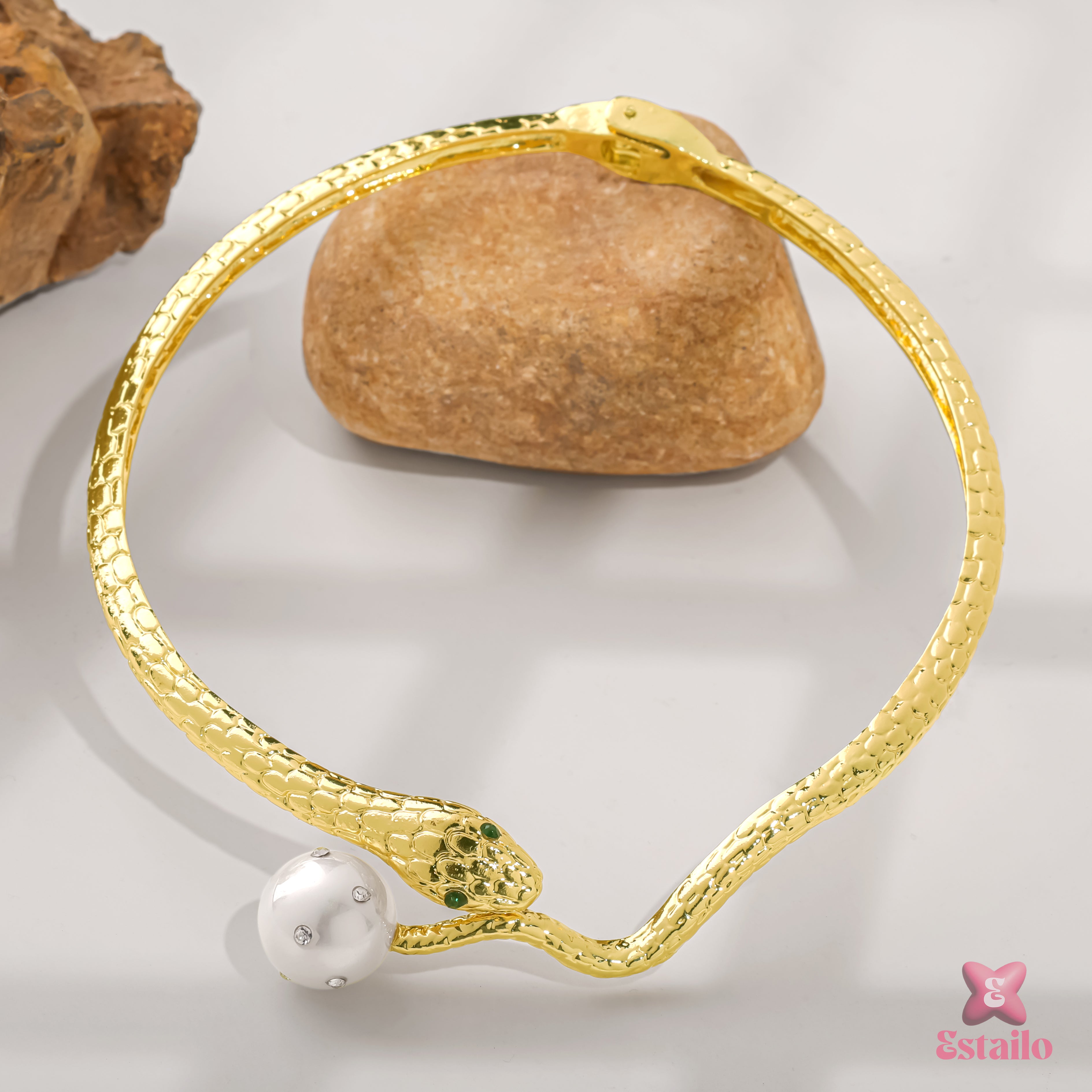 Mystic Snake Pearl Necklace