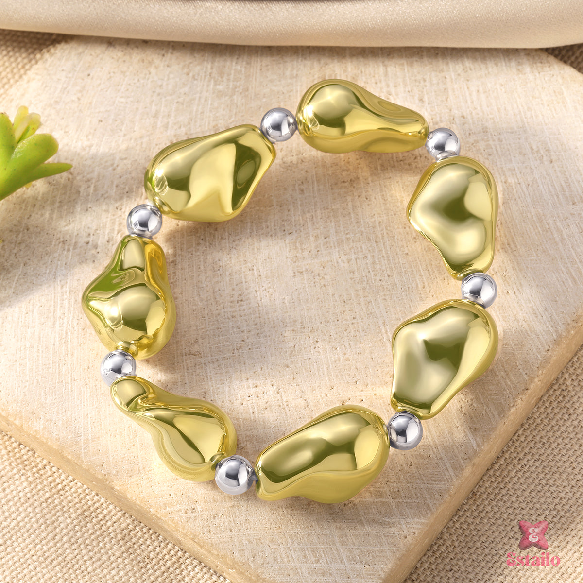 Twin Shine Stretch Bracelet