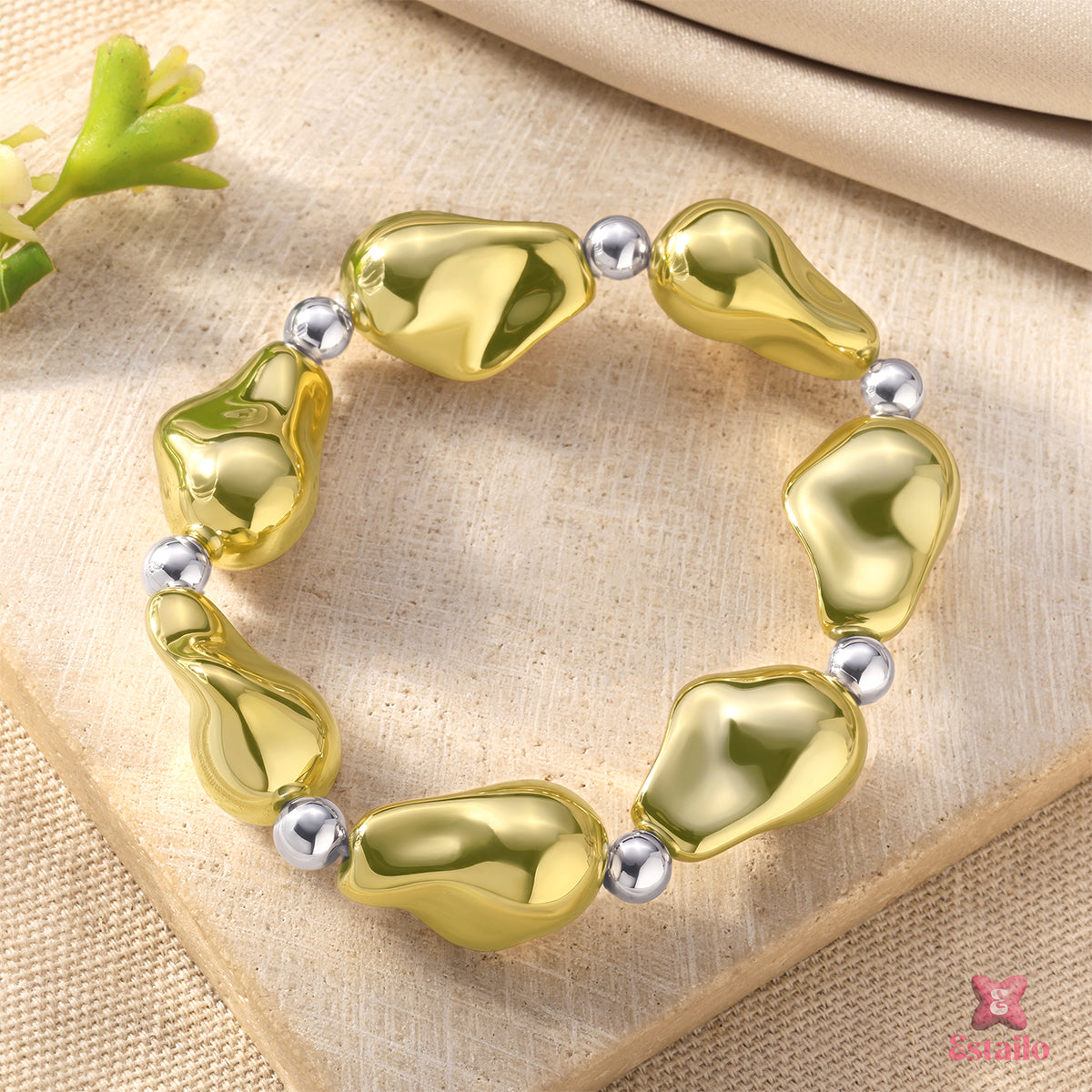 Twin Shine Stretch Bracelet