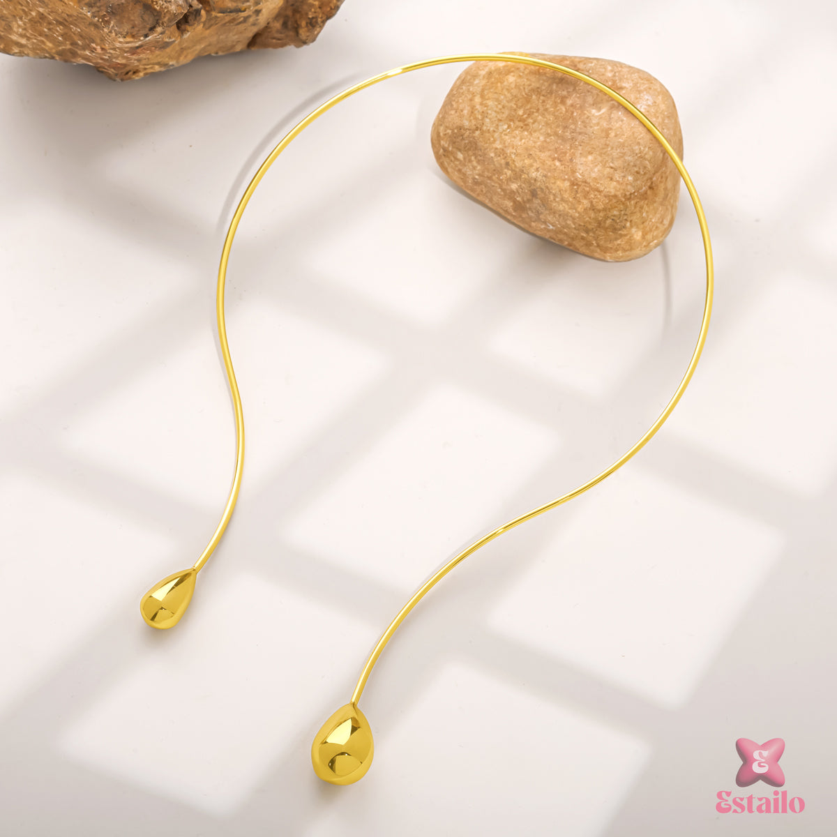 Midas Teardrop Choker Necklace