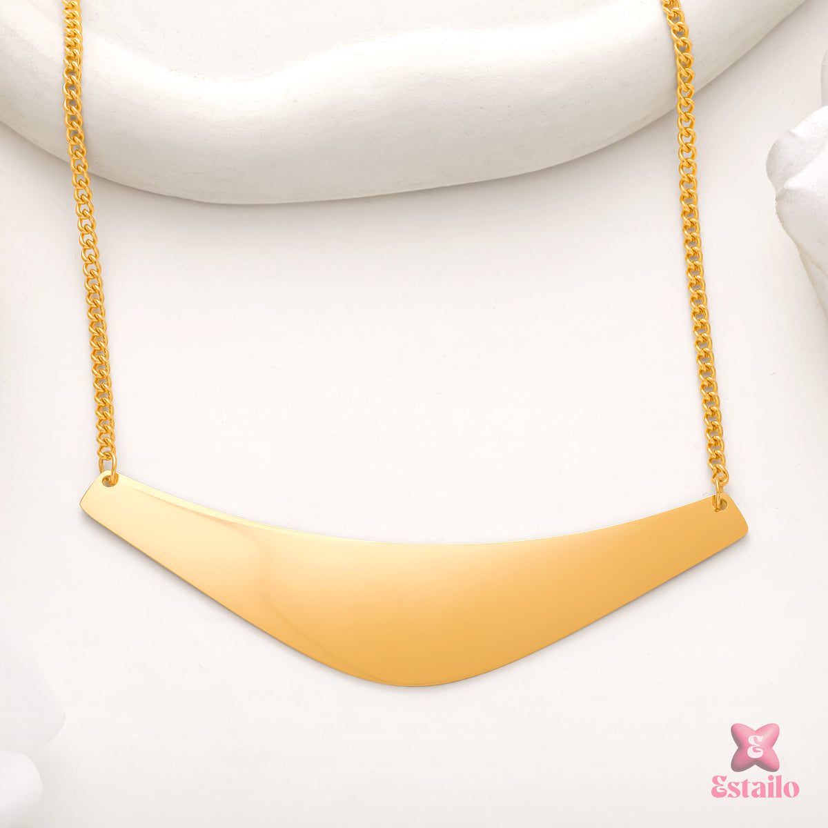 Golden Arc Necklace