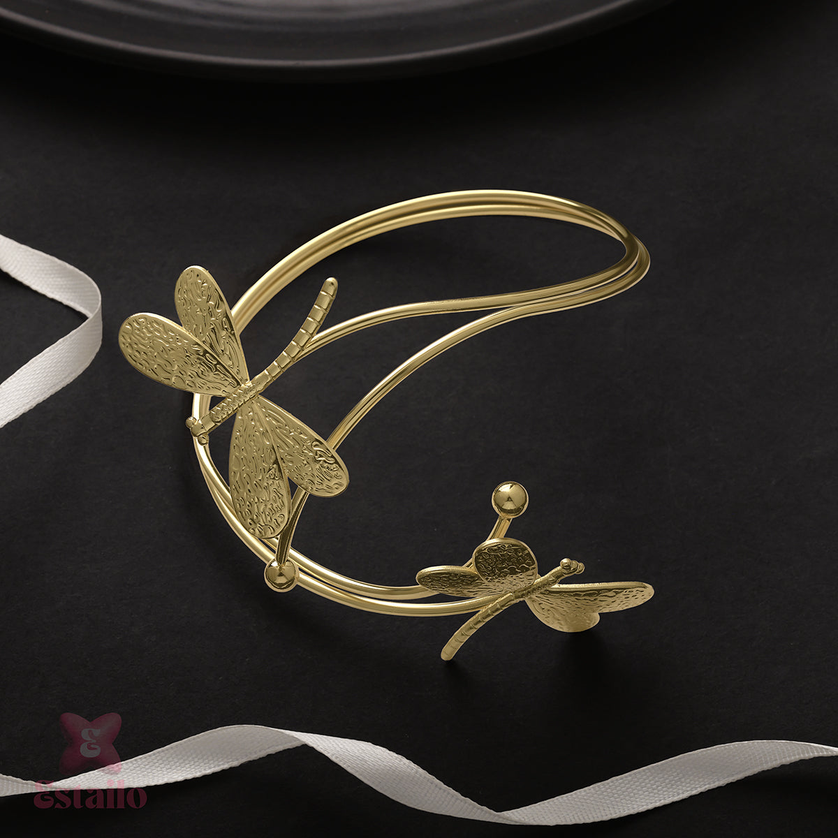 Gold Dragonfly Arm Cuff