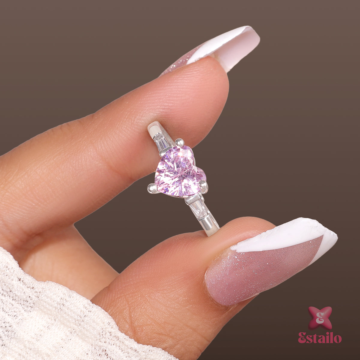 Pink Heart Ring