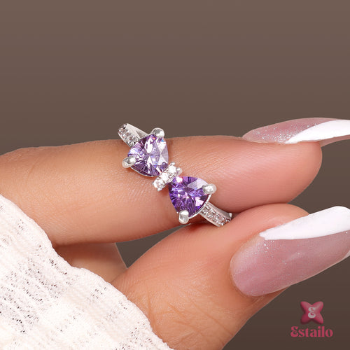 Amethyst Bow Ring