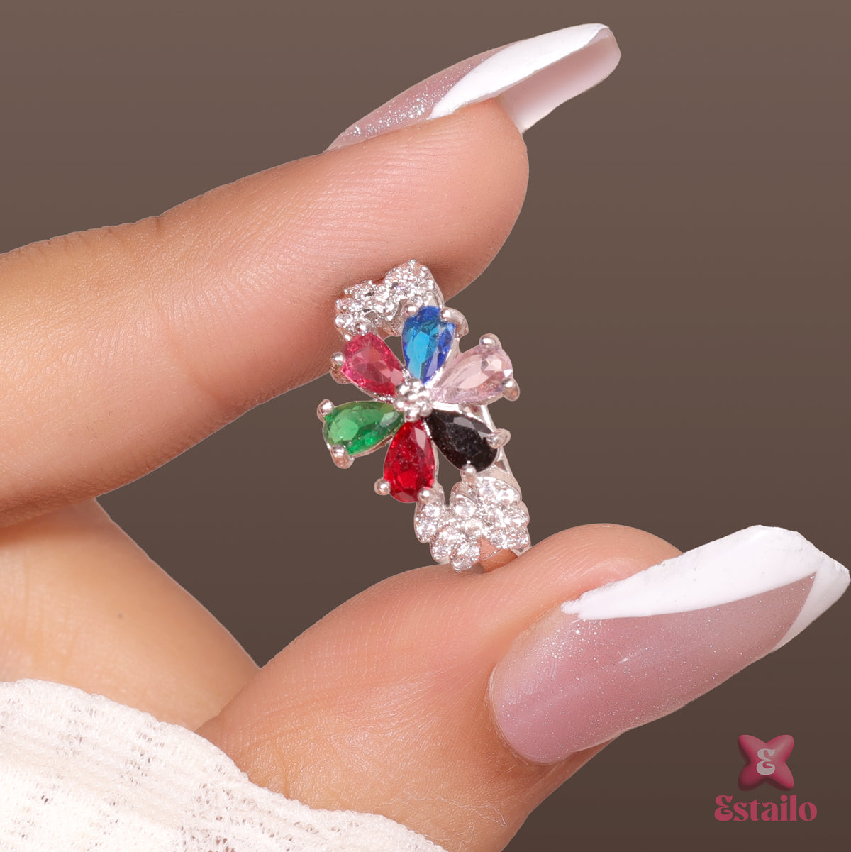 Gemstone Flora Ring