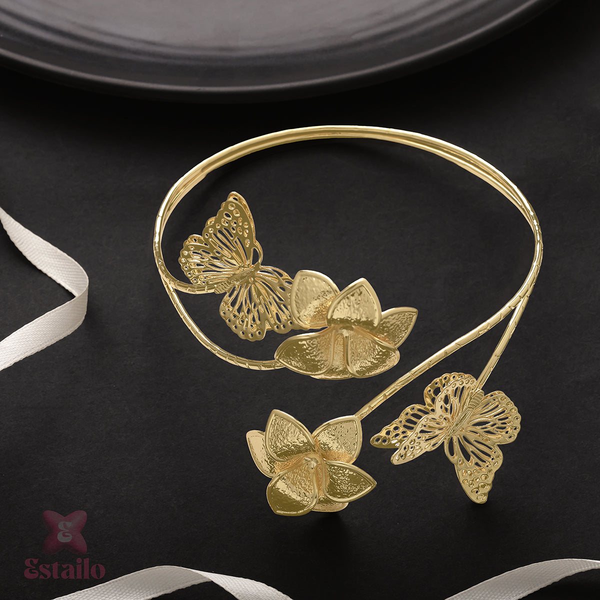 Butterfly and Blossom Arm cuff